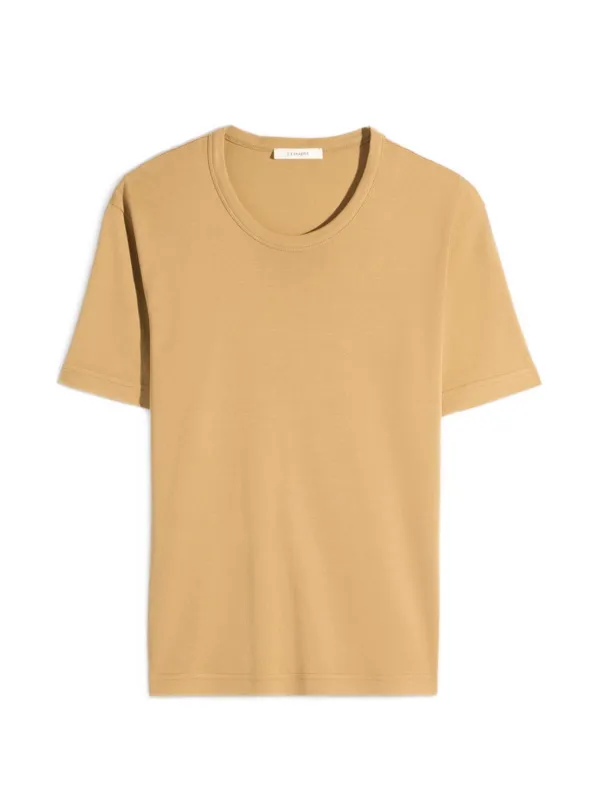 Lemaire Round-neck Short-sleeve Rib T-shirt in Yellow