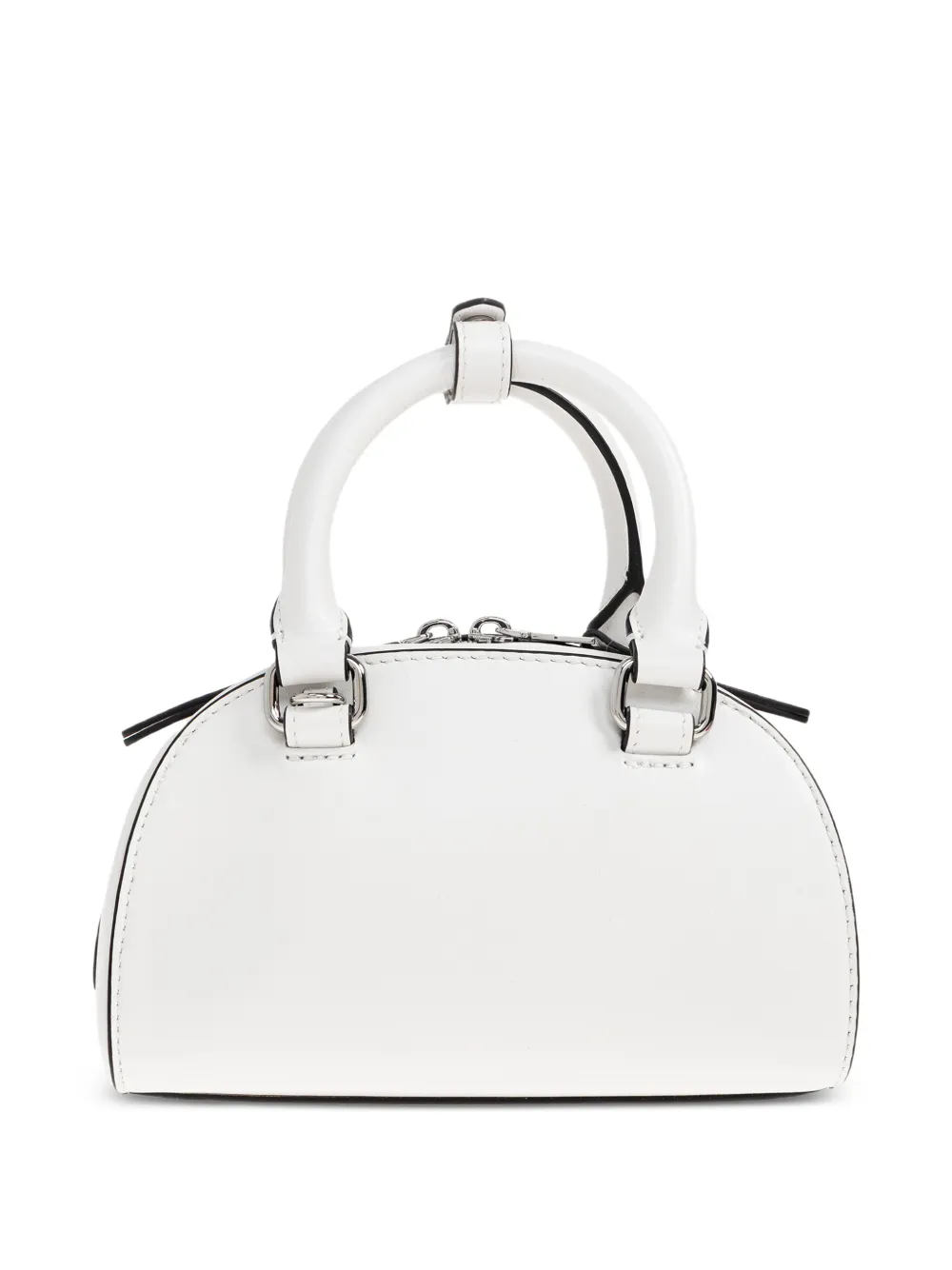  Diesel 1dr 2.0 Dome Debossed-logo Cross-body Bag - White 