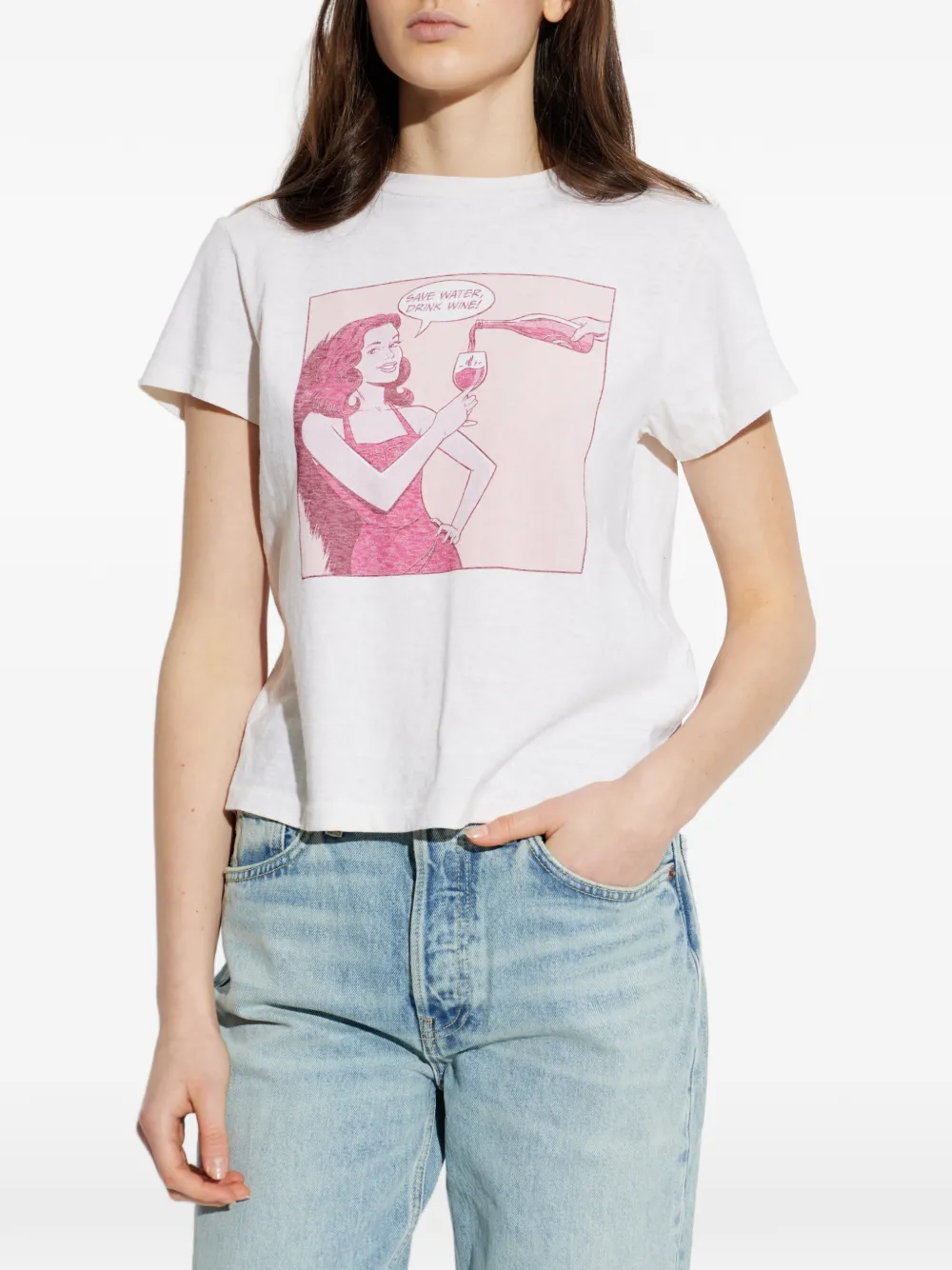  Re/done Printed T-shirt - White 