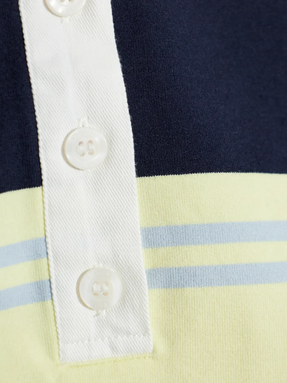 RE DONE Gestreepte polotop Geel