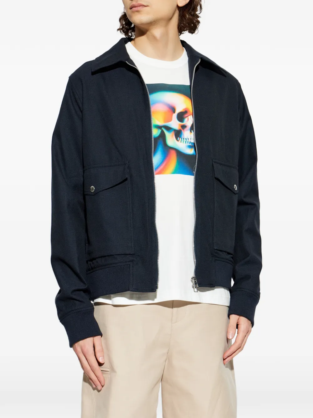  Ps Paul Smith Flap Pocket Jacket - Blue 