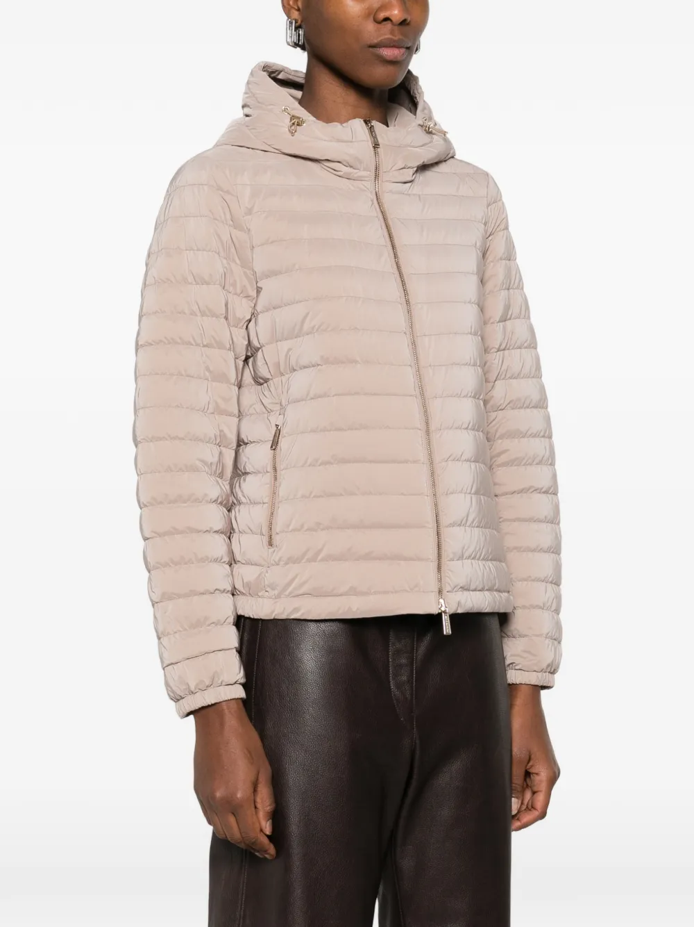  Moorer Hooded Zip-up Jacket - Neutrals 