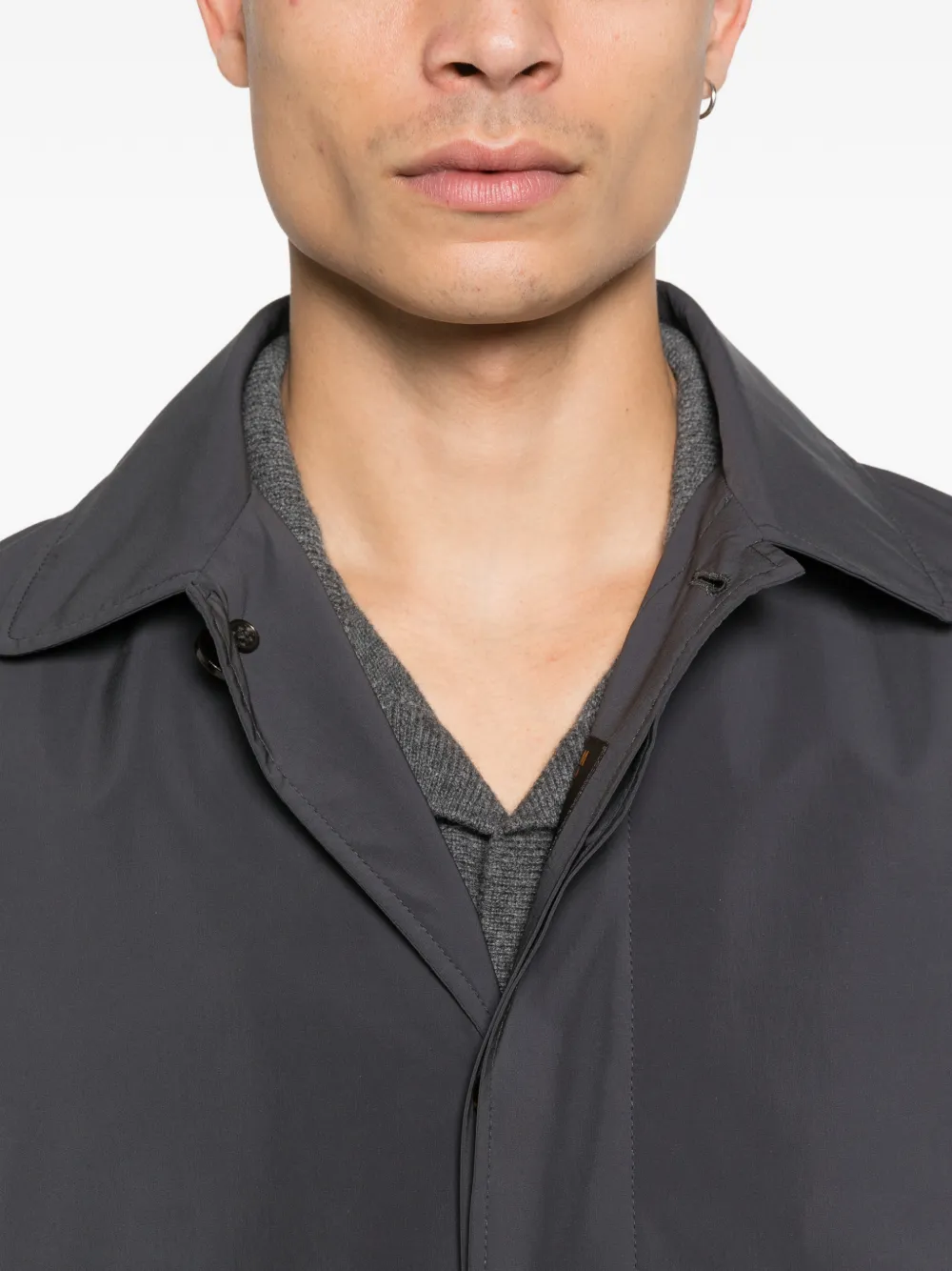 Moorer VITTOR-AC button-up jas Grijs