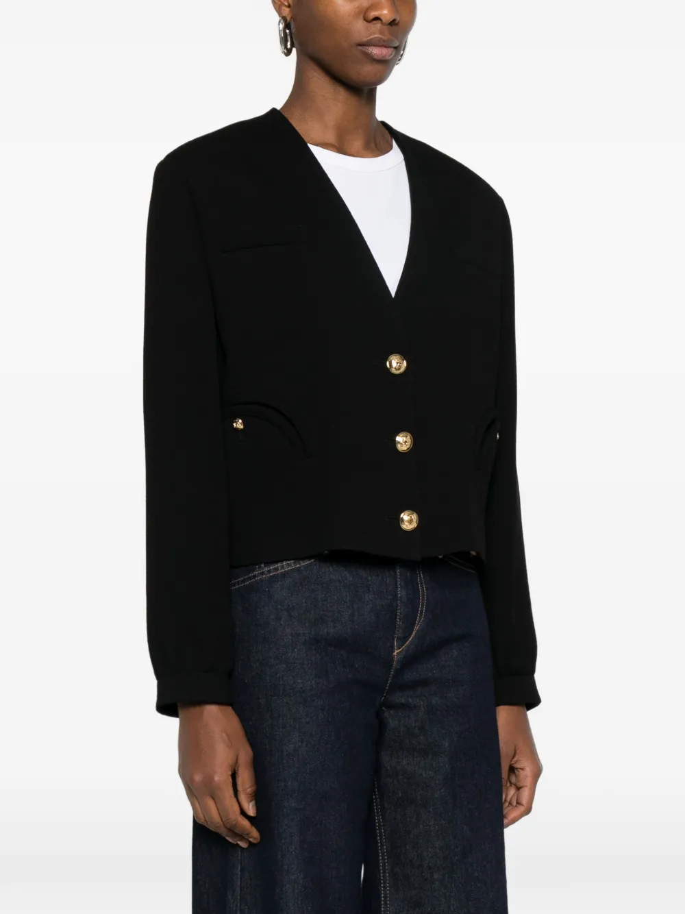 Riviera Button Crop Jacket
