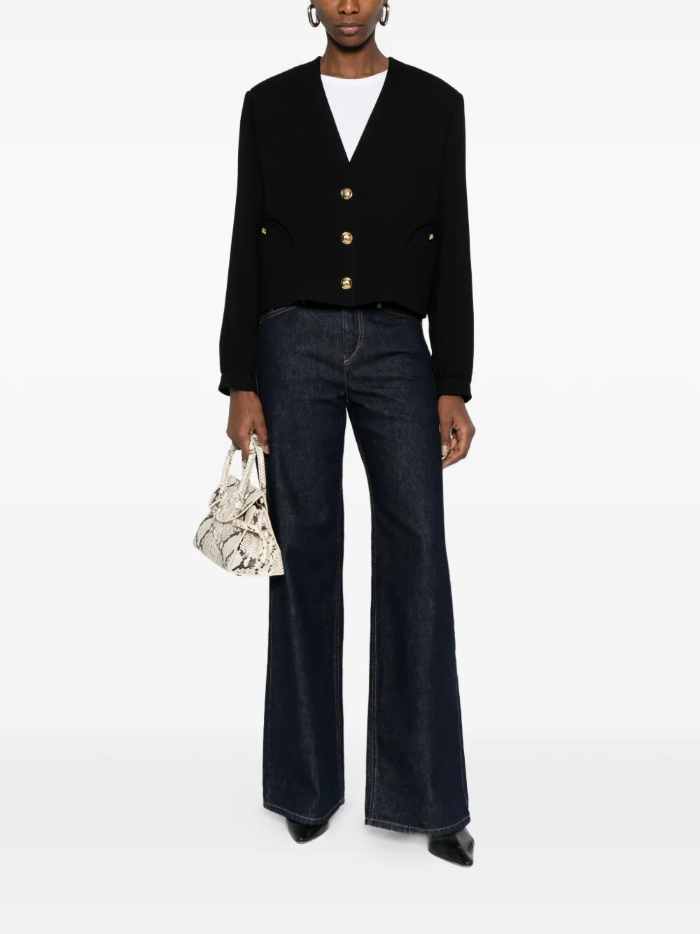 Riviera Button Crop Jacket