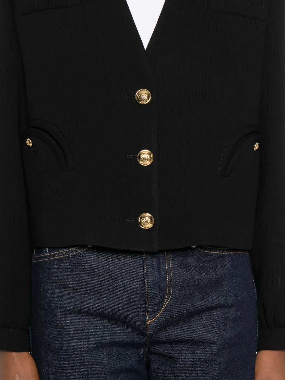 Riviera Button Crop Jacket