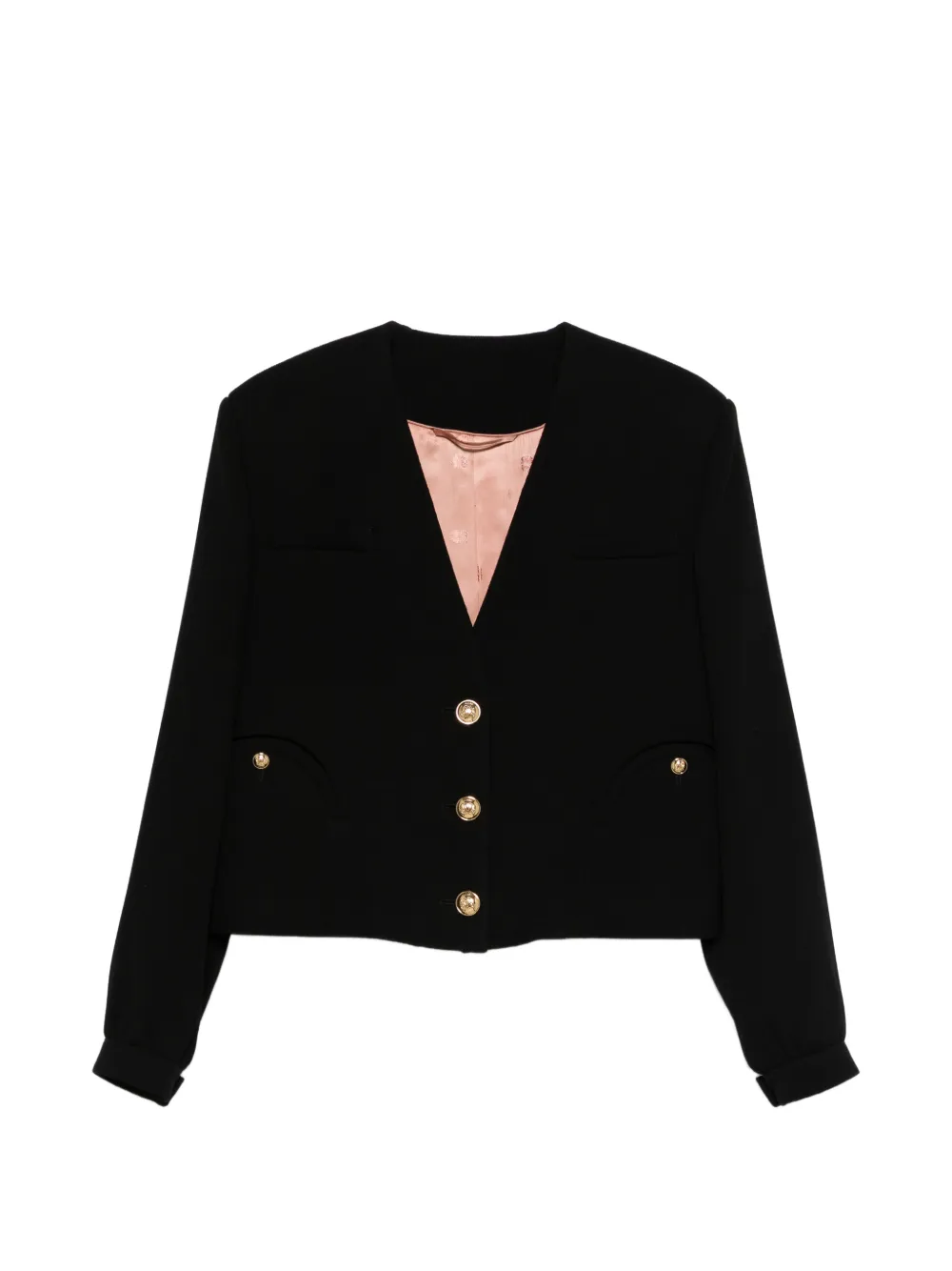 Blazé Milano Riviera button crop jacket - Nero