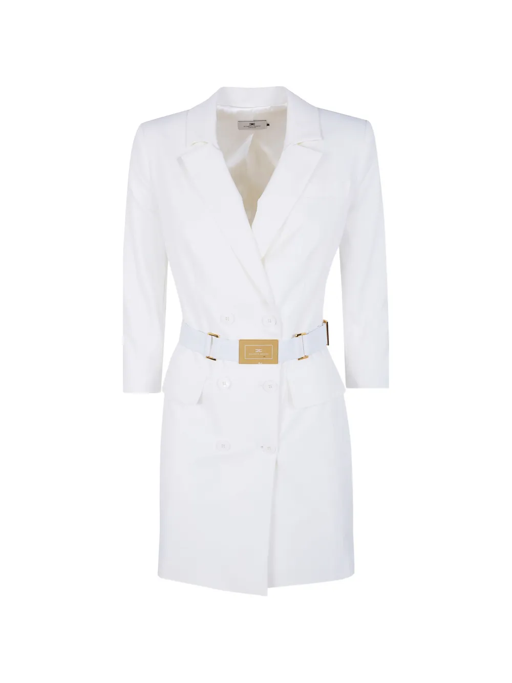 Elisabetta Franchi double-breasted mini dress - Bianco