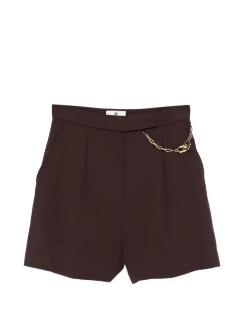 Elisabetta Franchi chain-detail pleated shorts