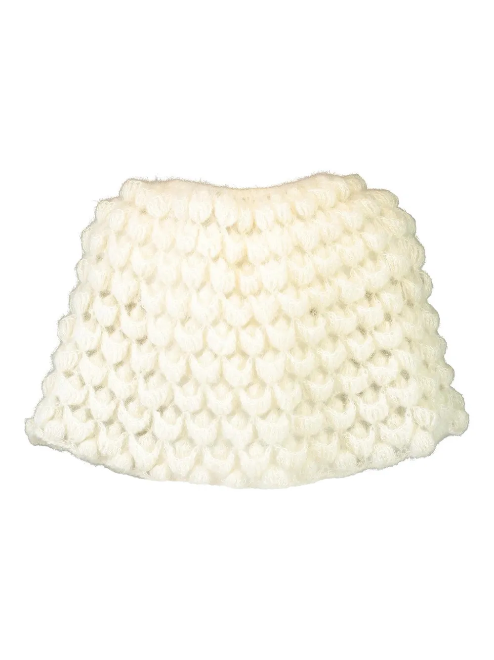 Letanne crochet tove poncho - Bianco
