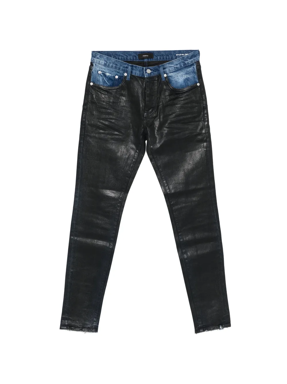Purple Brand P001 coated skinny jeans - Nero
