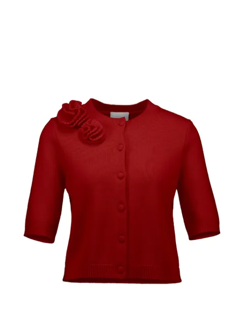 Allude floral-detail cardigan