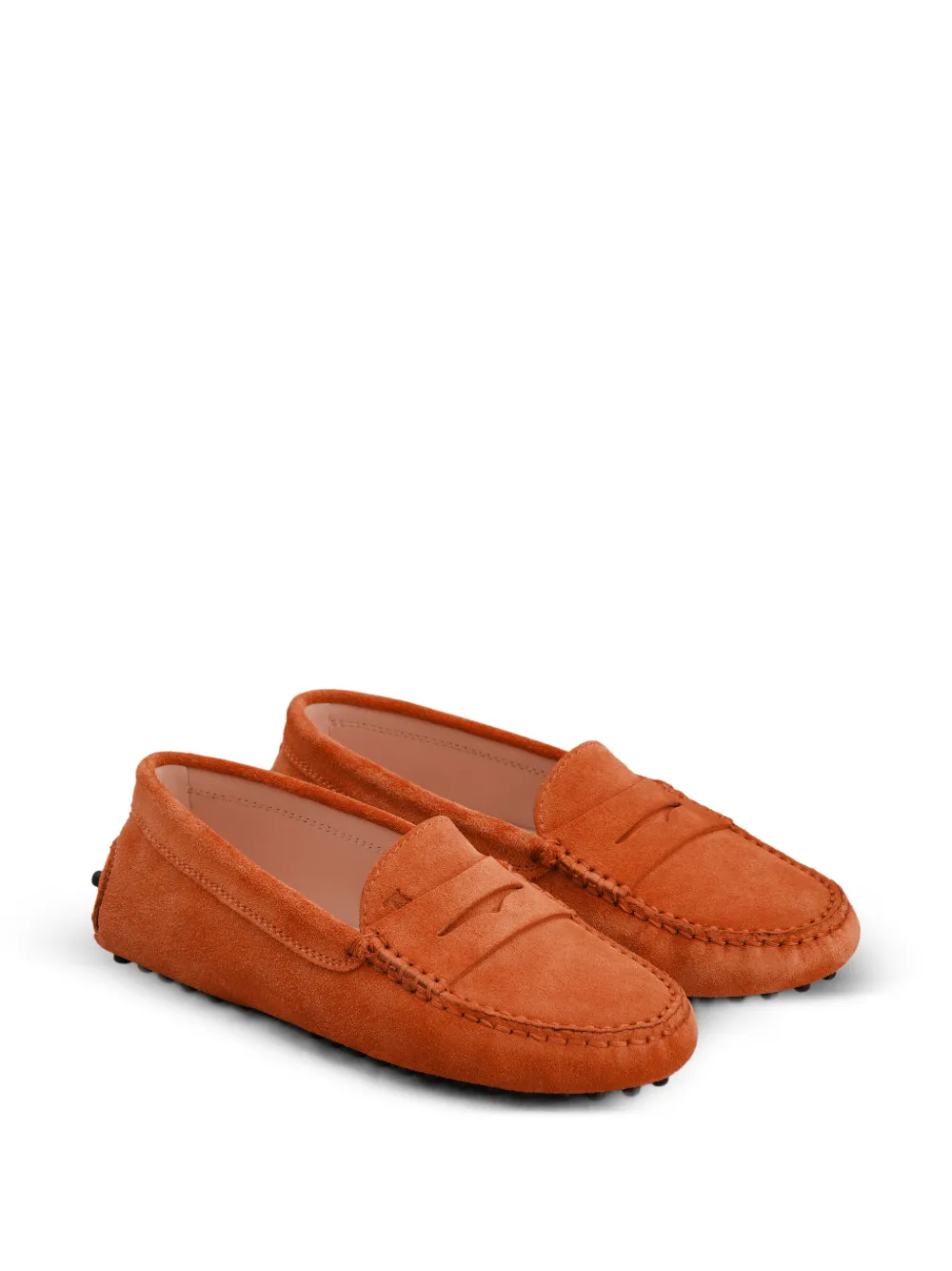 Tod's Gommino suede loafers - Arancione