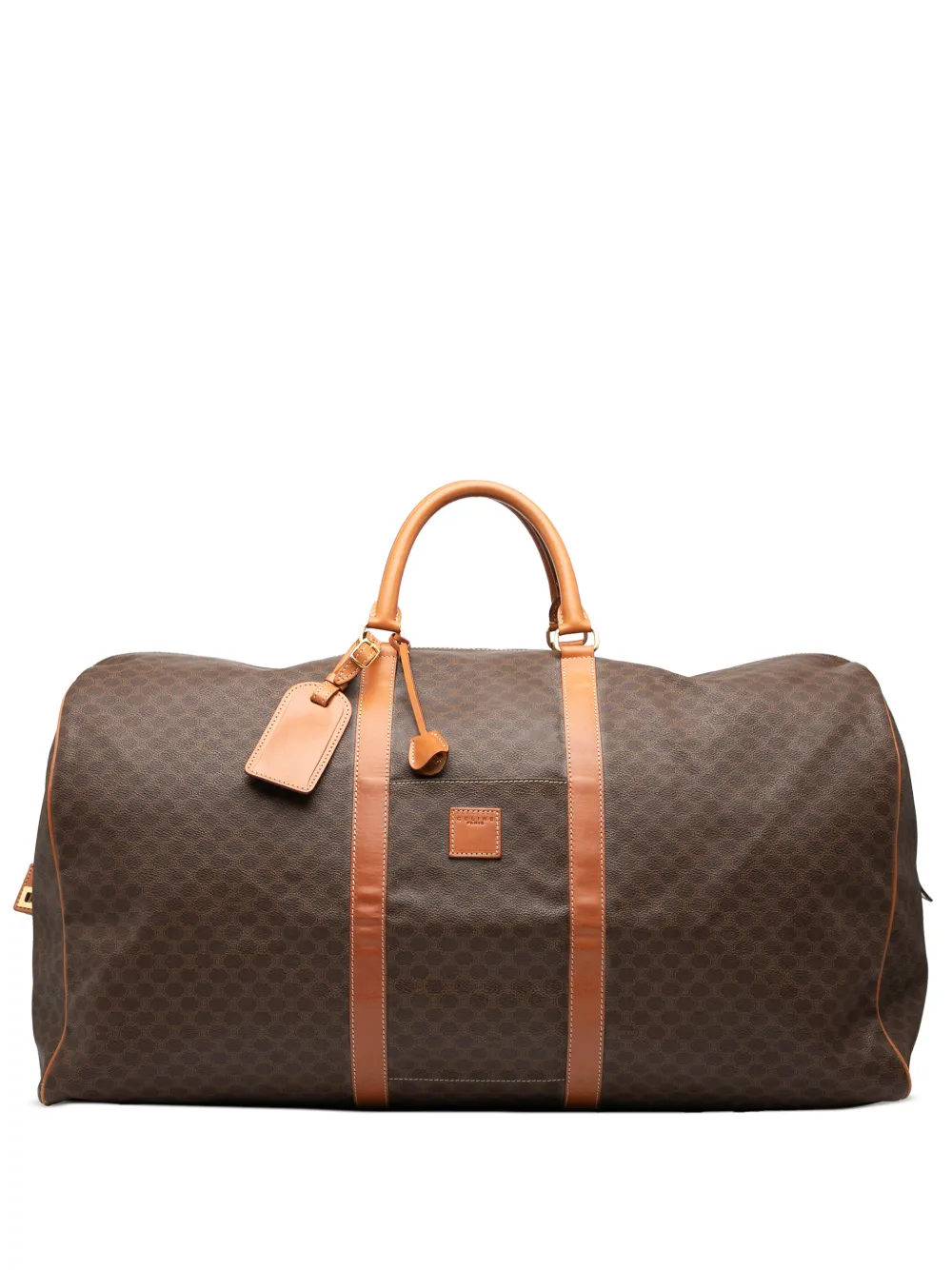 Celine Pre-Owned 1998 Macadam Coated Canvas travel bag - Marrone