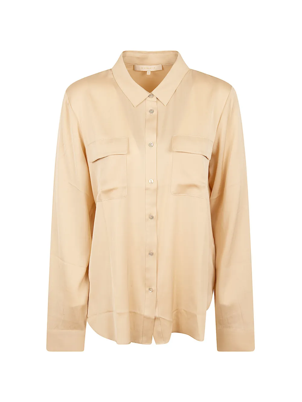 SILK95FIVE flap-pocket long-sleeve shirt - Toni neutri