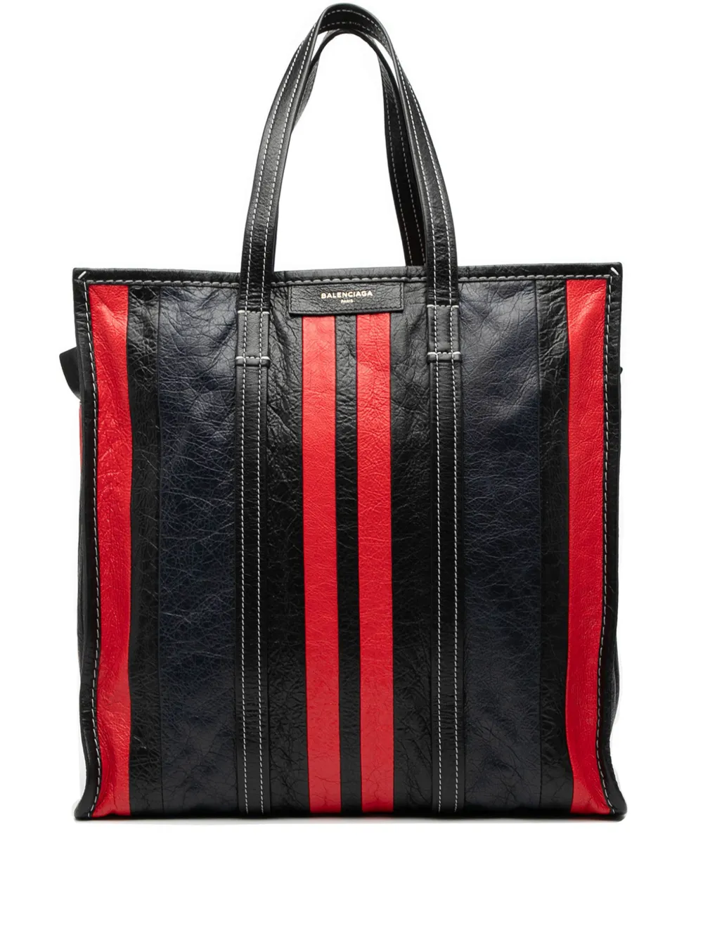 Balenciaga Pre-Owned 2010-2025 M Lambskin Bazar Shopper satchel - Nero