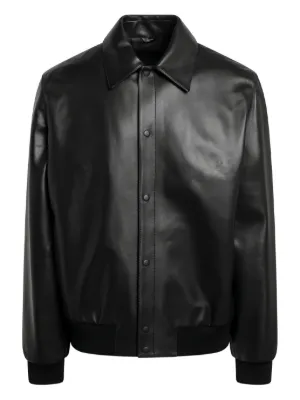 Burberry バーバリー レザージャケット | ブラック | FARFETCH JP
