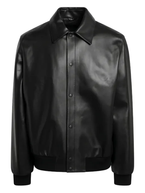 FENDI lettering-detail sheepskin jacket