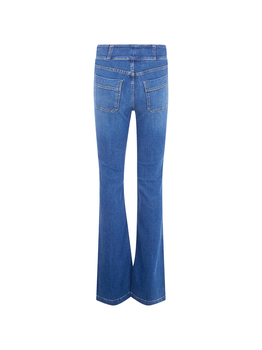 Elisabetta Franchi Bootcut jeans met logo-detail Blauw
