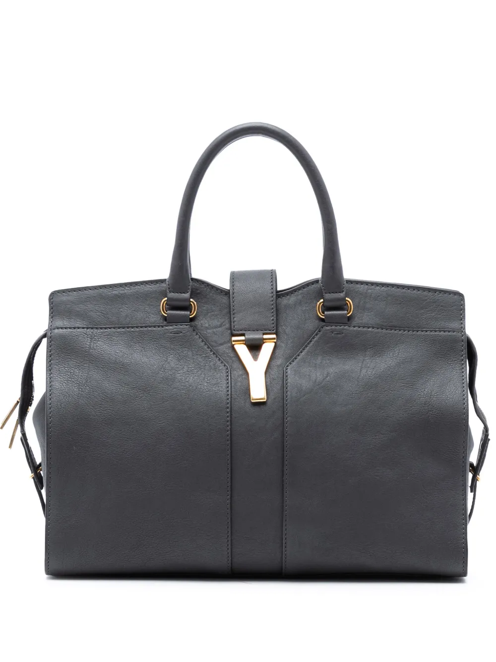 Saint Laurent Pre-Owned 2000-2012 Medium Leather Cabas Chyc satchel - Grau