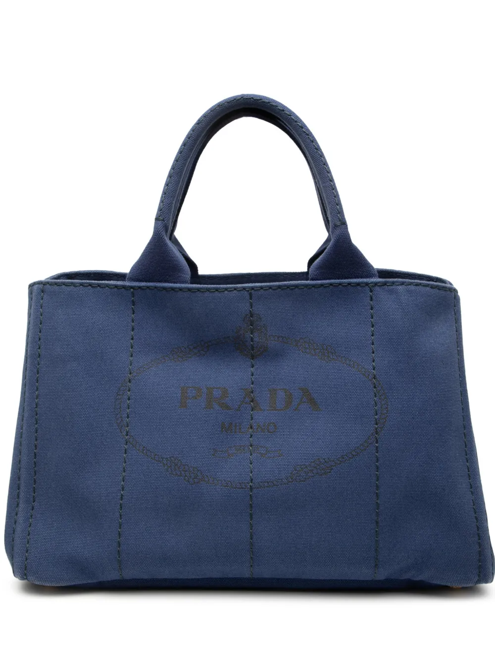 Prada Pre-Owned 2013-2025 Canvas Canapa Logo tote bag - Blau