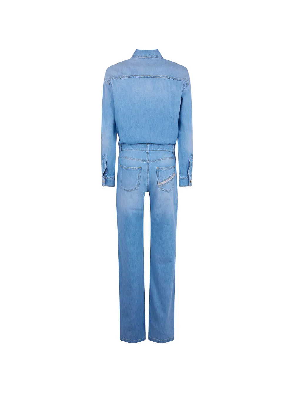  Elisabetta Franchi Button Pocket Jumpsuit - Blue 