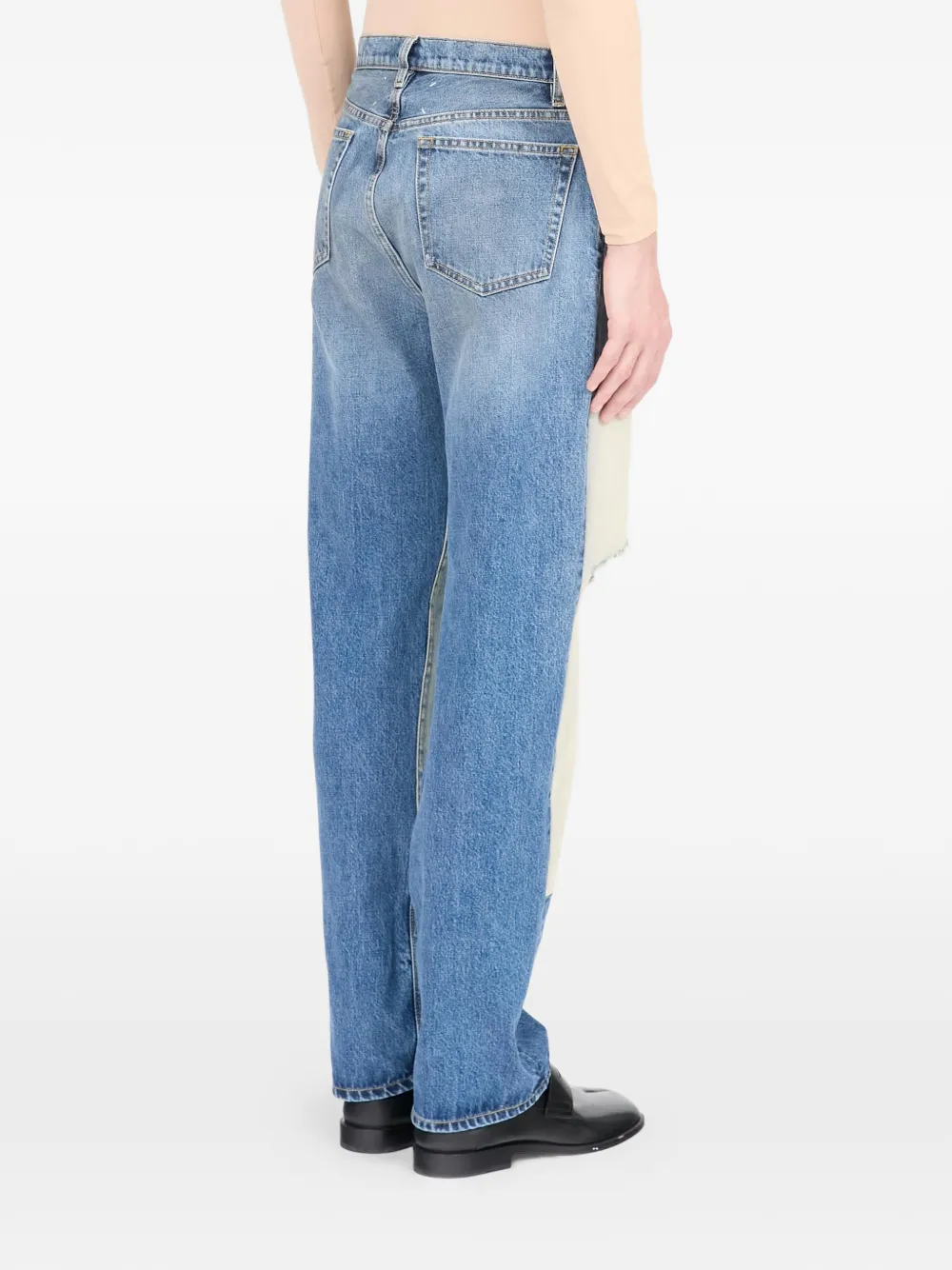 Maison Margiela Jeans met patchwork Blauw