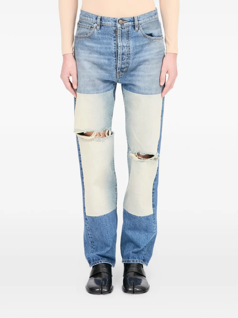 Maison Margiela Jeans con design patchwork - Blu