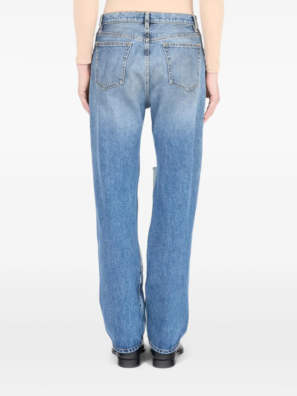 Maison Margiela Jeans met patchwork Blauw