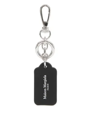 Valentino Garavani VLTN Logo Keyring | Black | FARFETCH