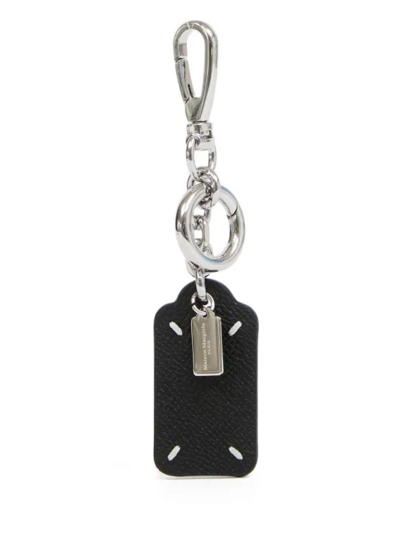 Maison Margiela logo-plaque Keyring | Black | FARFETCH SG