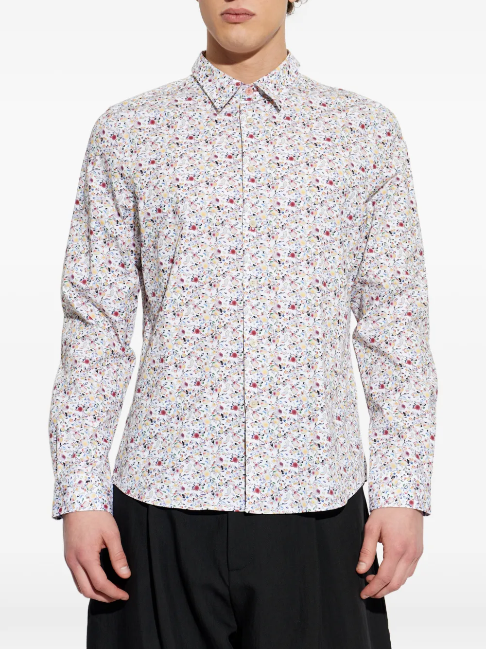 PS Paul Smith Overhemd met bloemenprint Wit