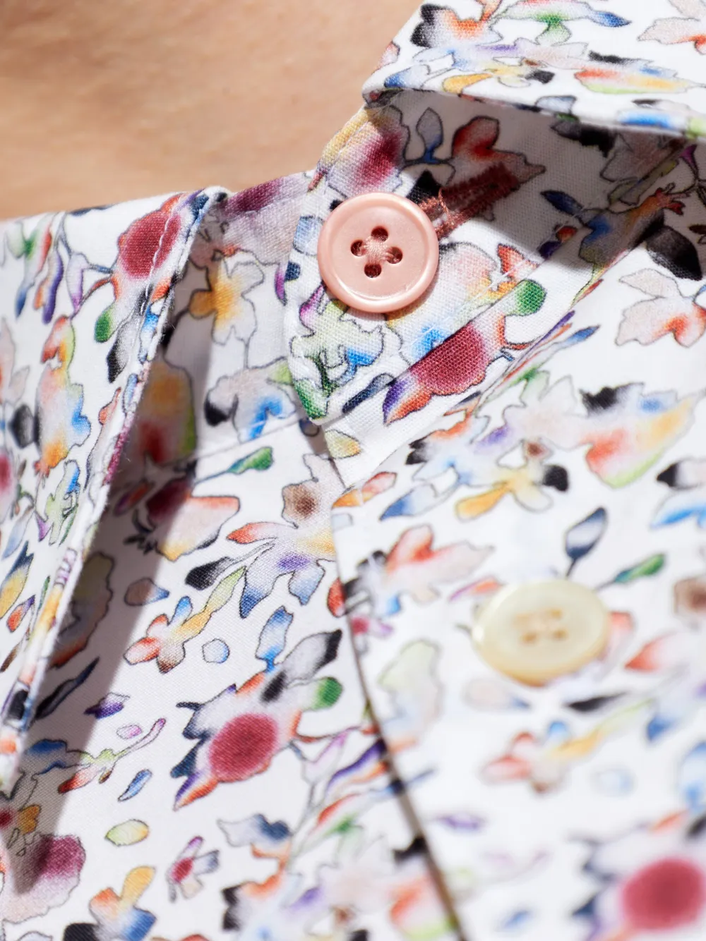 PS Paul Smith Overhemd met bloemenprint Wit