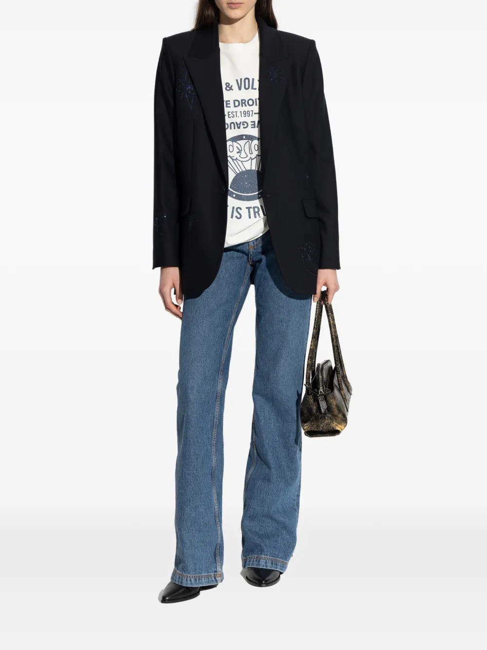 Zadig&Voltaire T-shirt met grafische print Wit