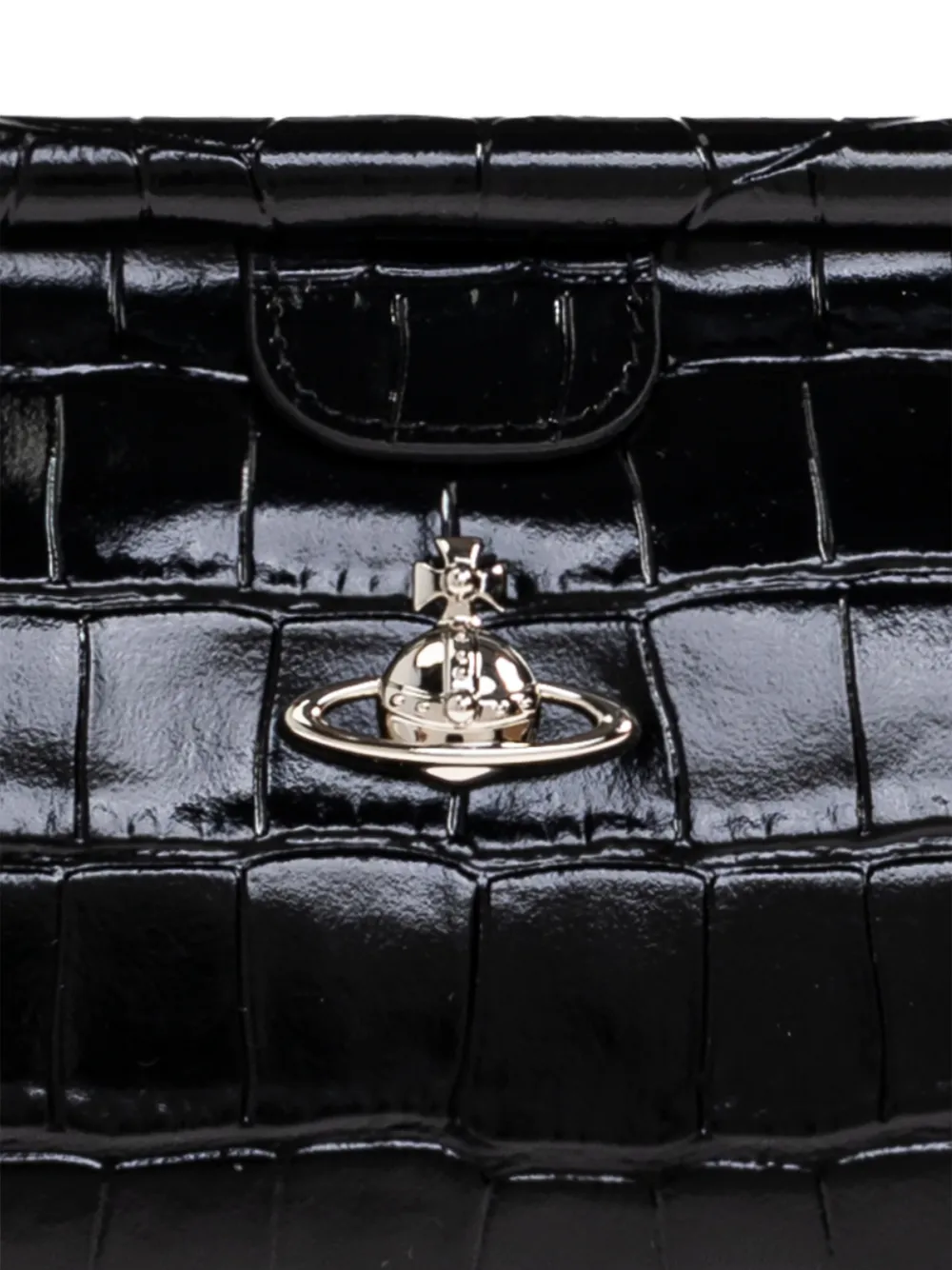 Vivienne Westwood Orb Clutch in Black, view 5