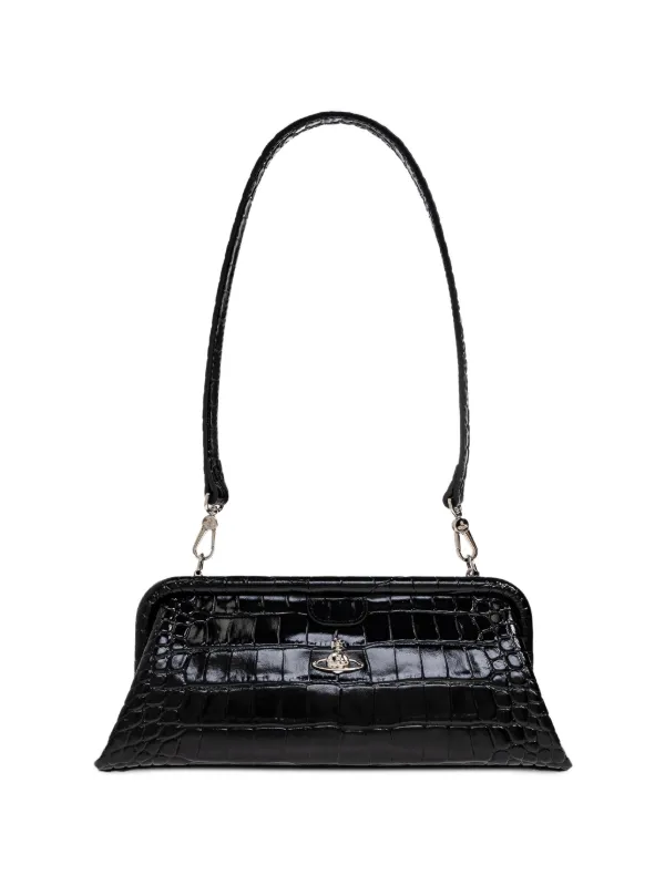 Vivienne Westwood Orb Clutch in Black