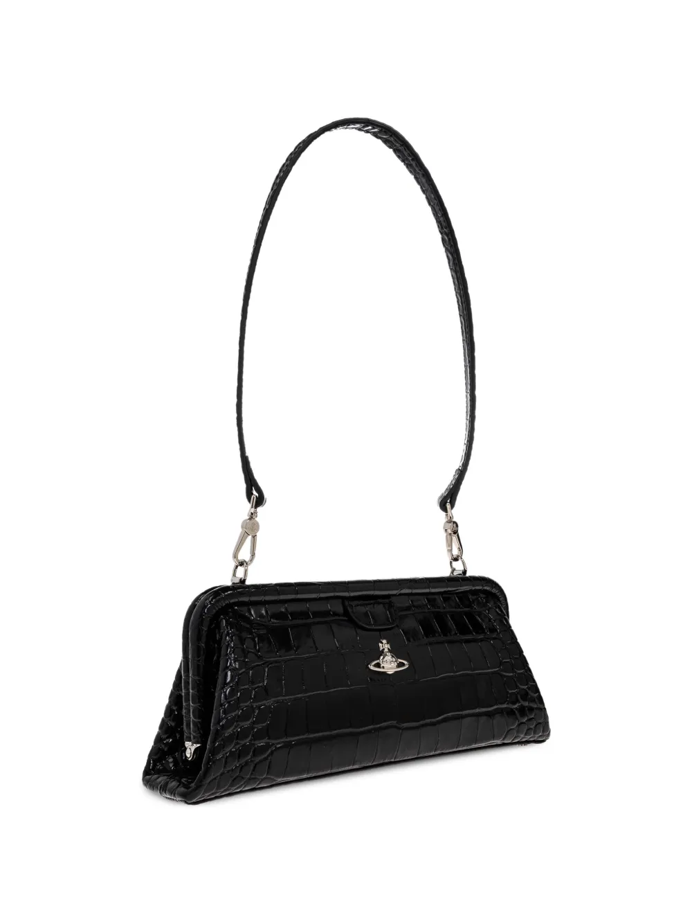 Vivienne Westwood Orb Clutch in Black, view 3