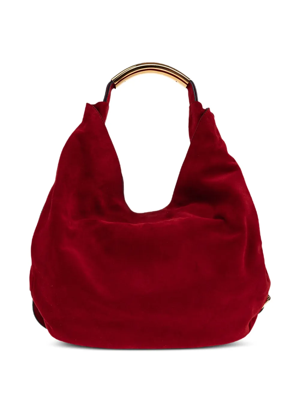  Moschino Handle Me Ring Handle Shoulder Bag - Red 
