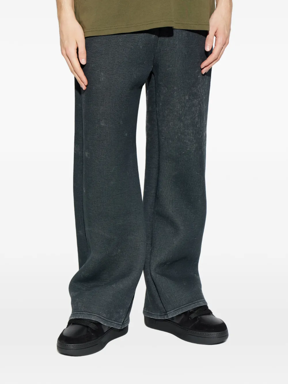  Diesel Elasticated Logo Trousers - Grey 