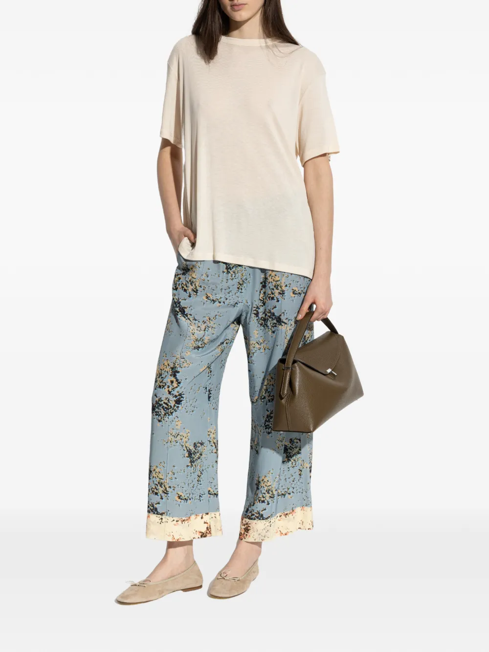  Paul Smith Print Button Trousers - Blue 