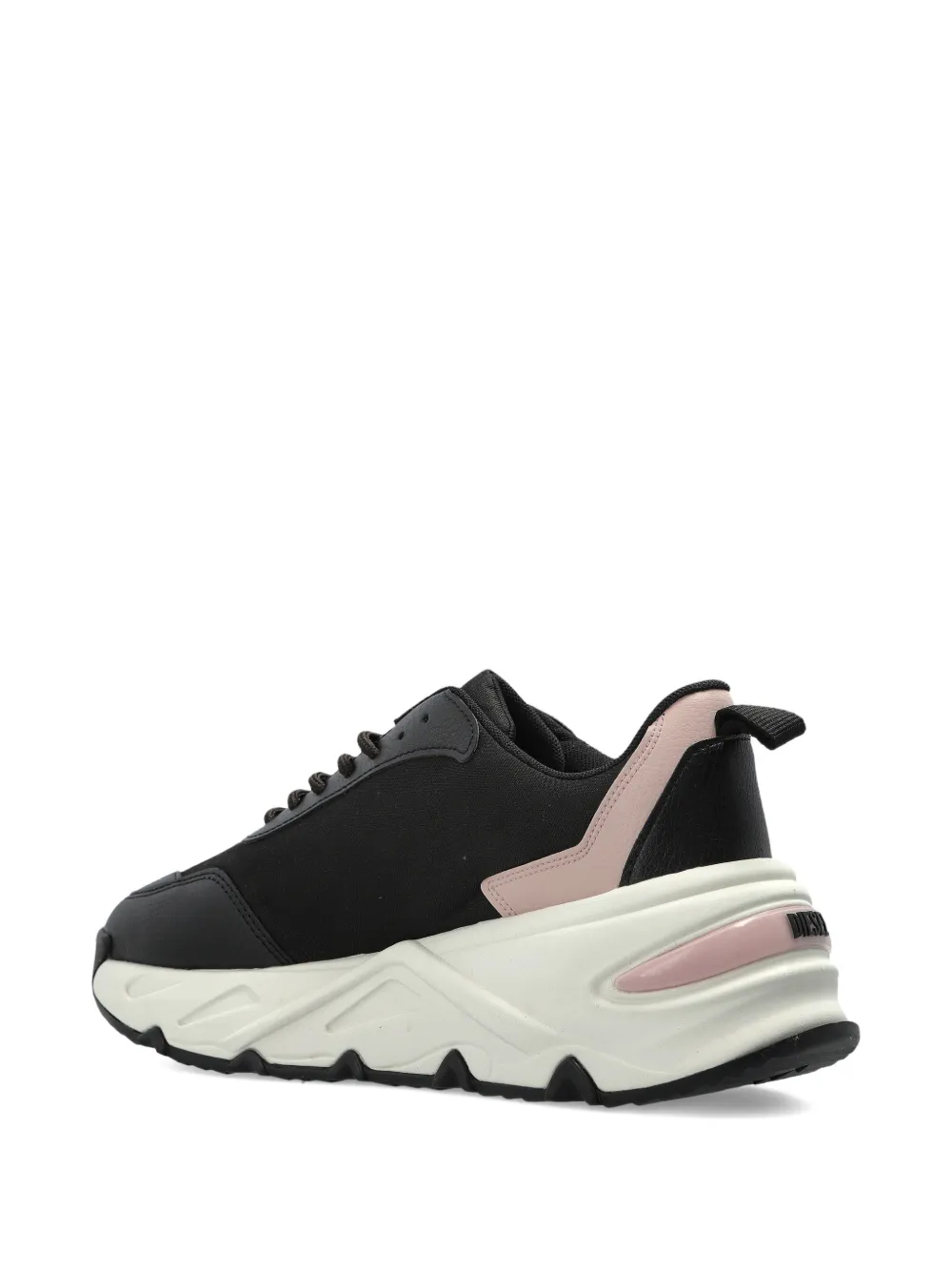 Diesel Sneakers met logo-applicatie Zwart