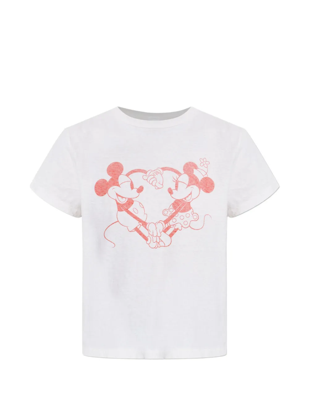 RE/DONE heart-print T-shirt - Bianco