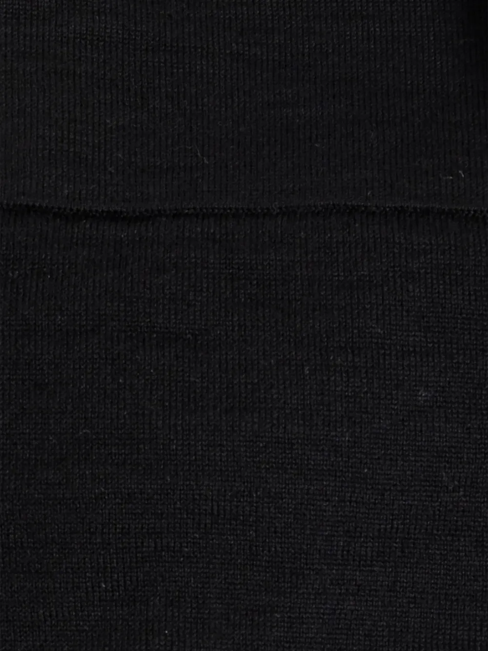  Lemaire Ribbed Scarf - Black 