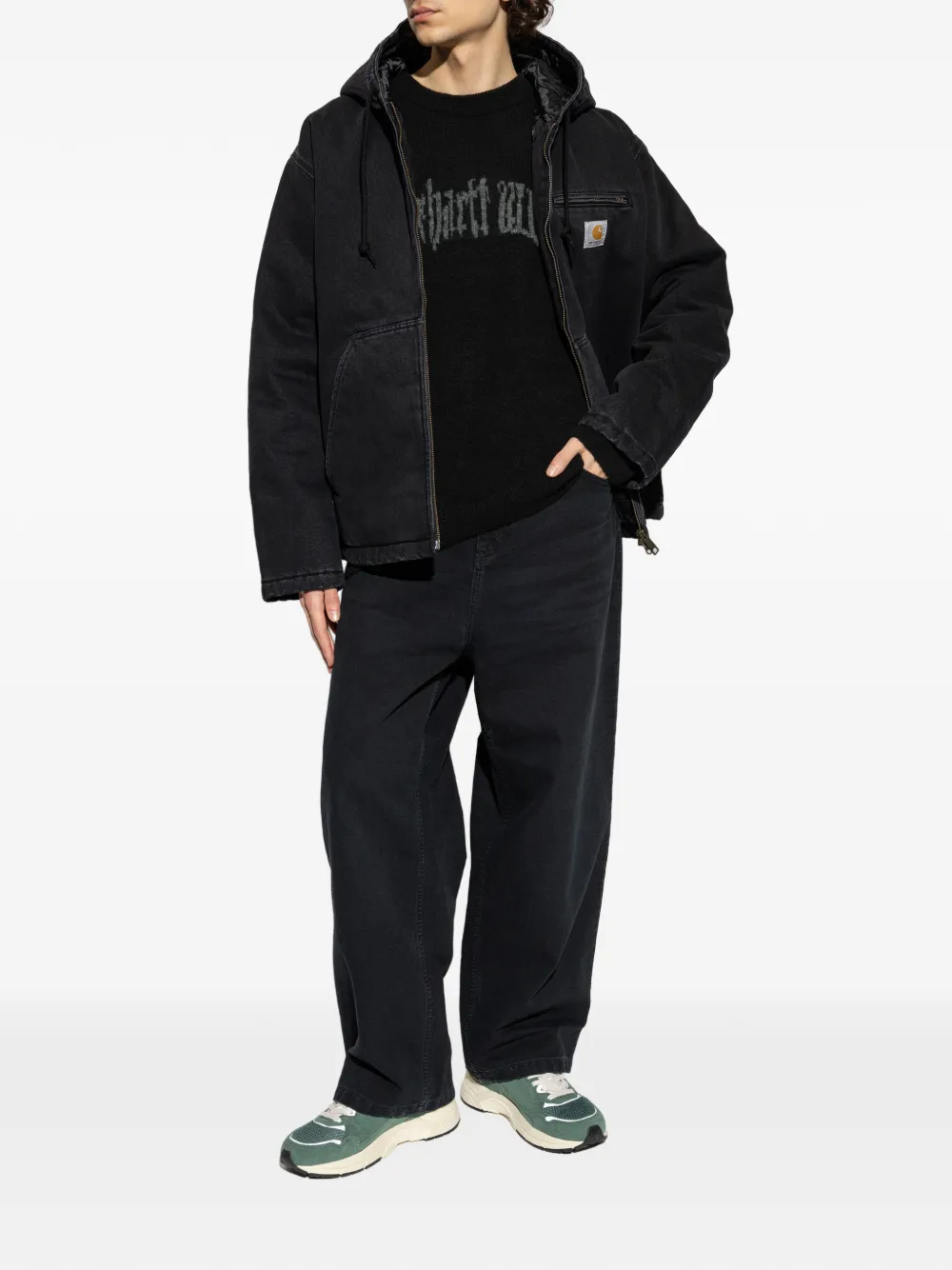 Carhartt WIP graphic knit sweater - Zwart