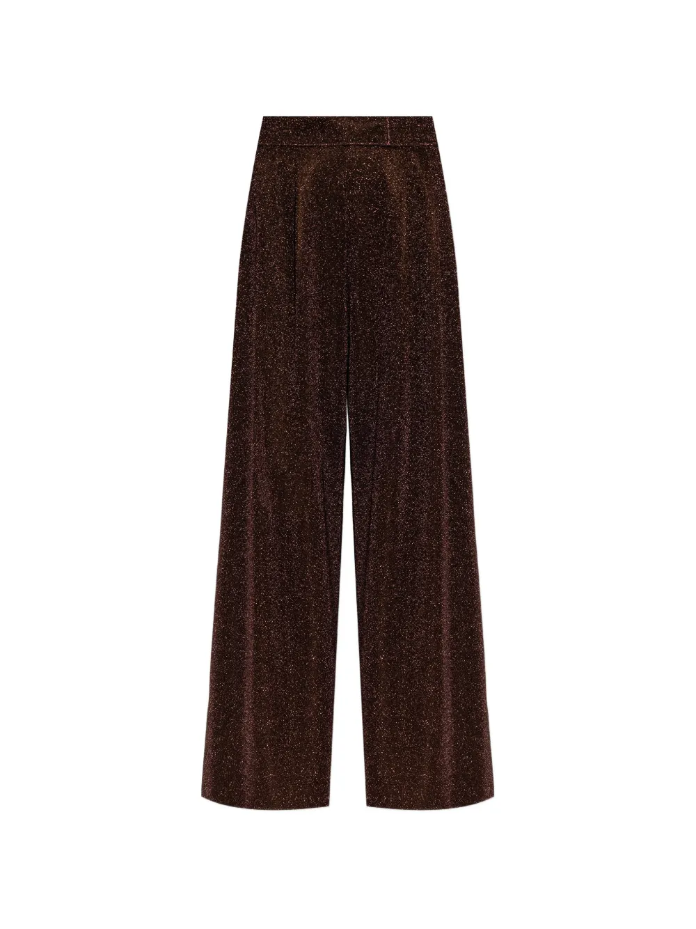 Oséree pleated wide-leg trousers - Marrone
