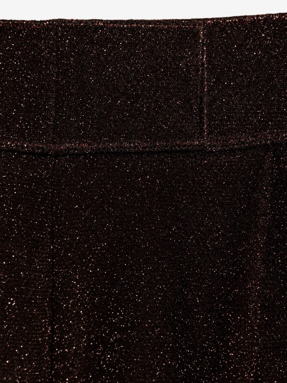 Oseree Lumière Trousers In Semi-transparent Brown Metallic Fabric In Brown