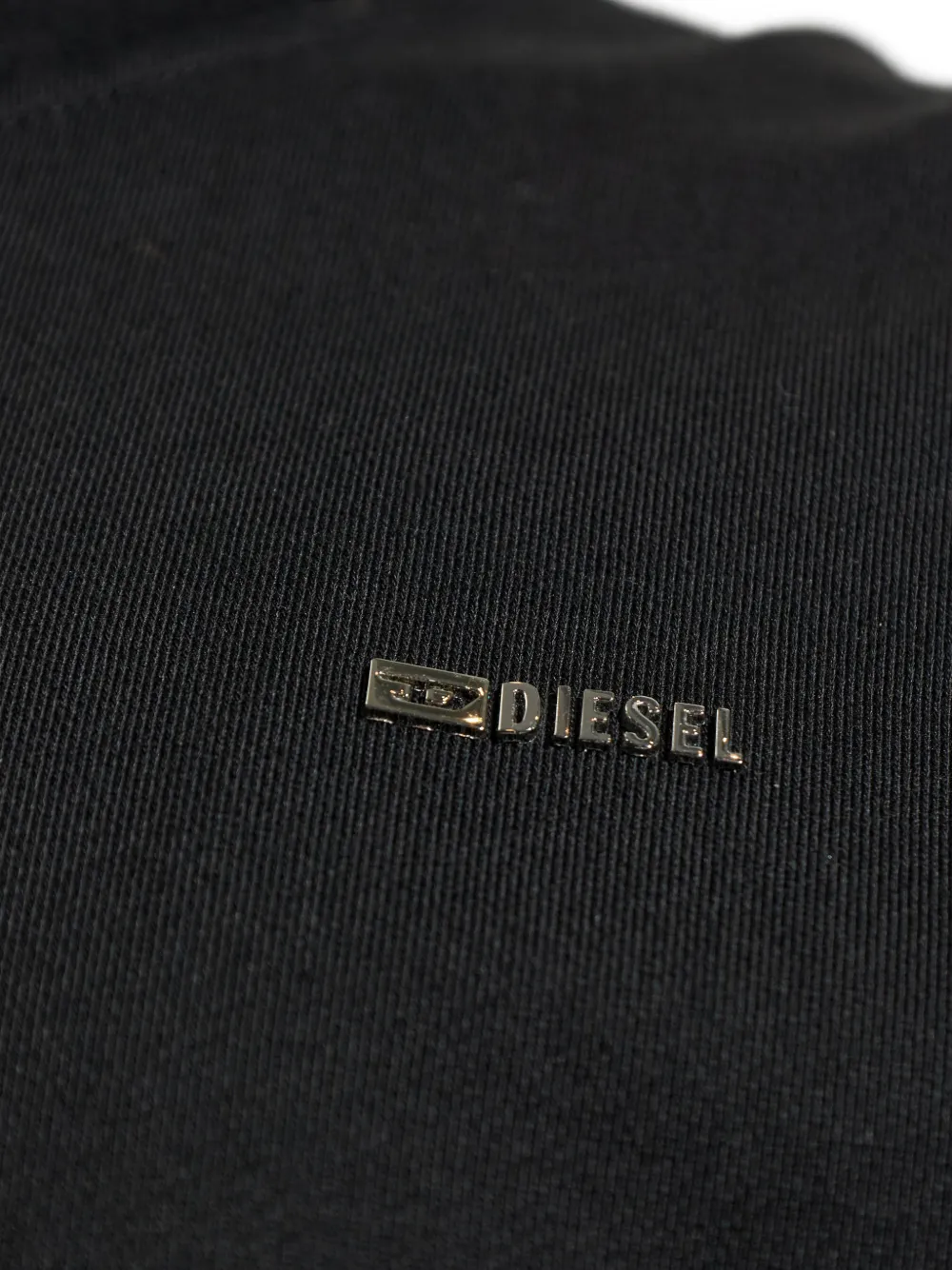 Diesel Sweater met rits Zwart