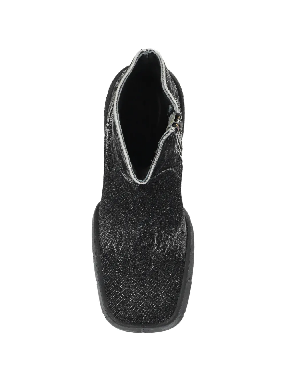 Diesel D-TEX platform ankle boots Zwart