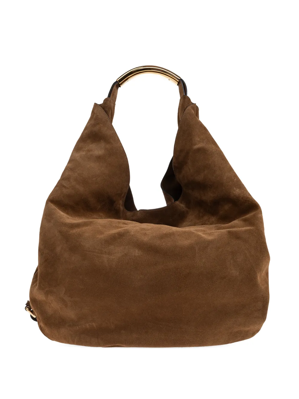 Moschino Handle Me ring-handle shoulder bag - Marrone