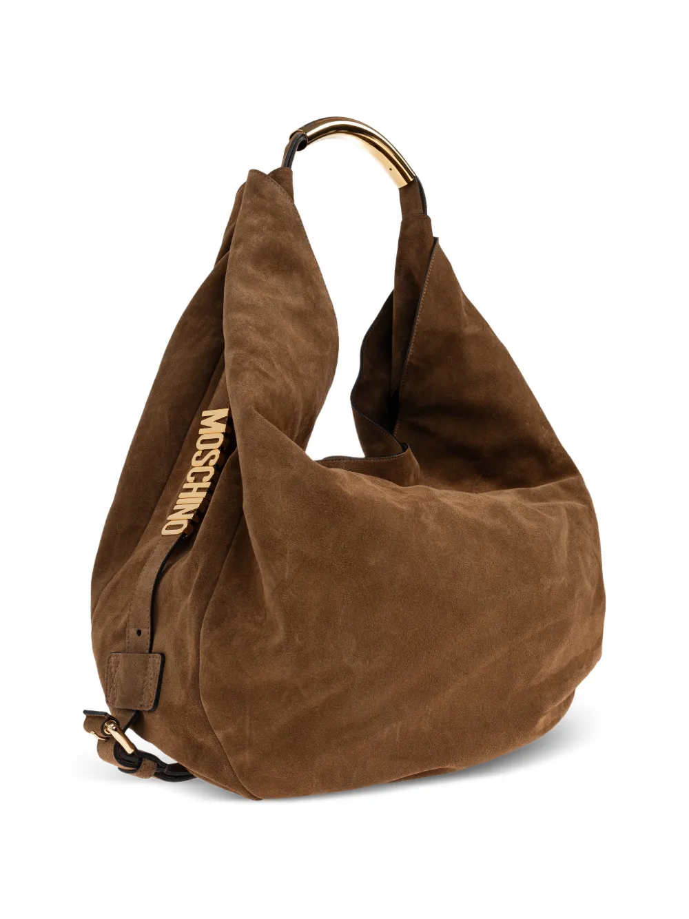 Moschino Handle Me schoudertas met handvat Bruin